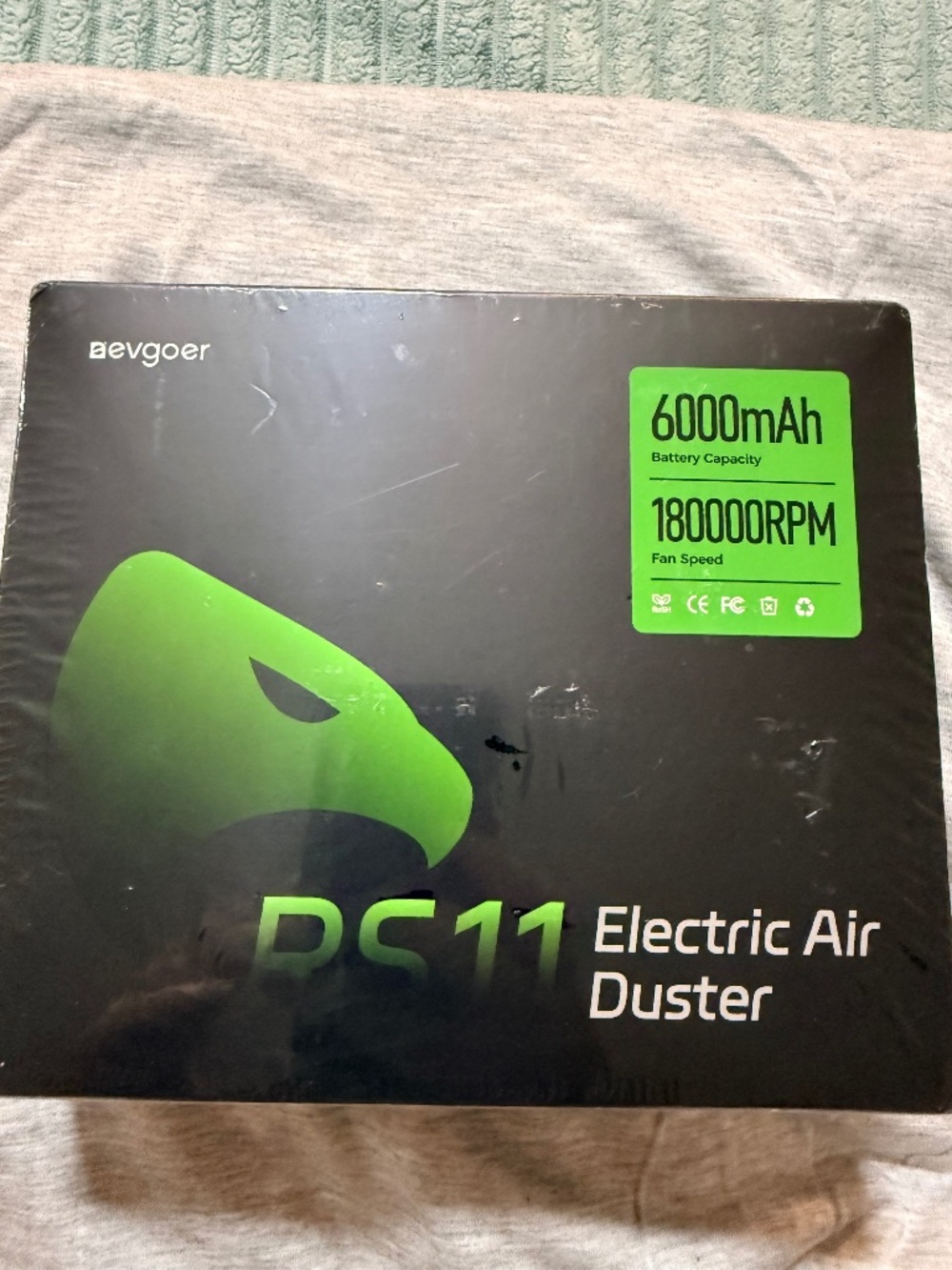 evgoer DC11 Electric Air Duster 6000mAh 180000RPM Rechargeable Dust Blower